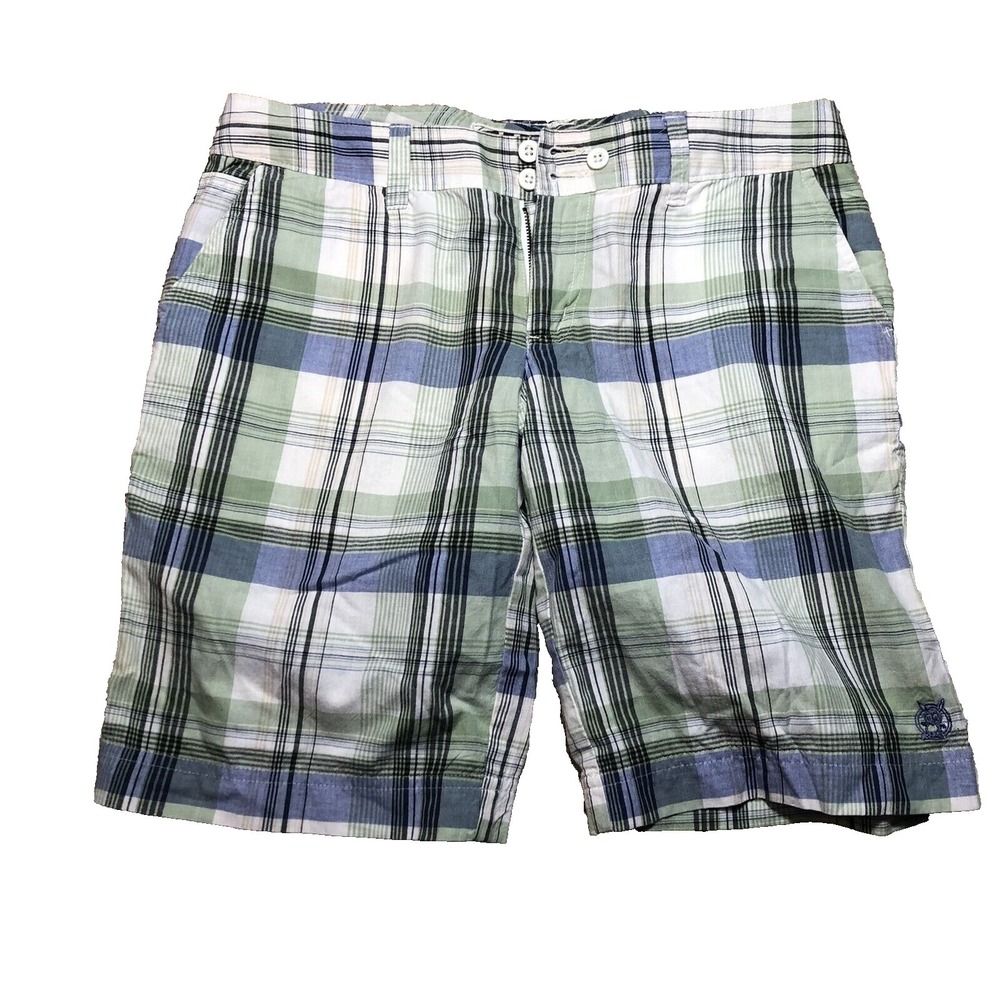 Wurl Shorts Women Size 5 Junior‎ Plaid Golf Multicolor 100% cotton